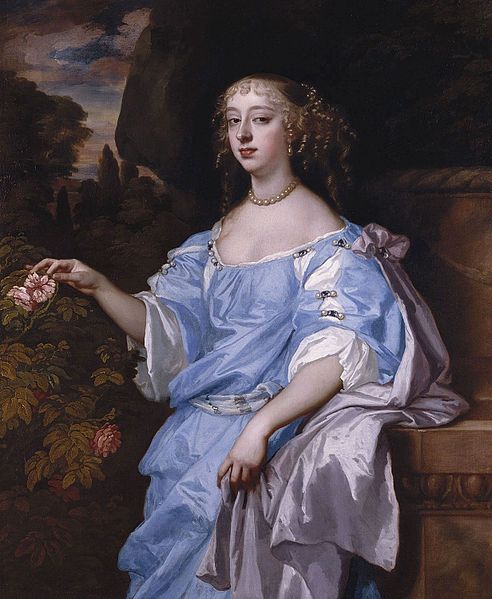 Henrietta Hyde Countess of Rochester ca. 1665  by Sir Peter Lely (1618-1680)  Royal Collection Hampton Court Palace RCIN 404961  Windsor Beauties